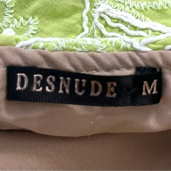 Desnude One Shoulder Middle Cut Out Tiered Maxi Dress in Chartreuse - Picture 15 of 16